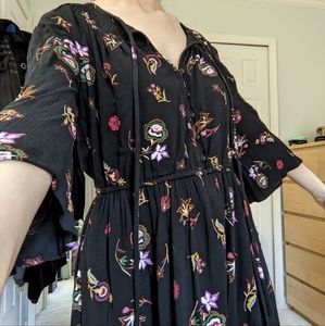 Floral Bell Sleeve Dress